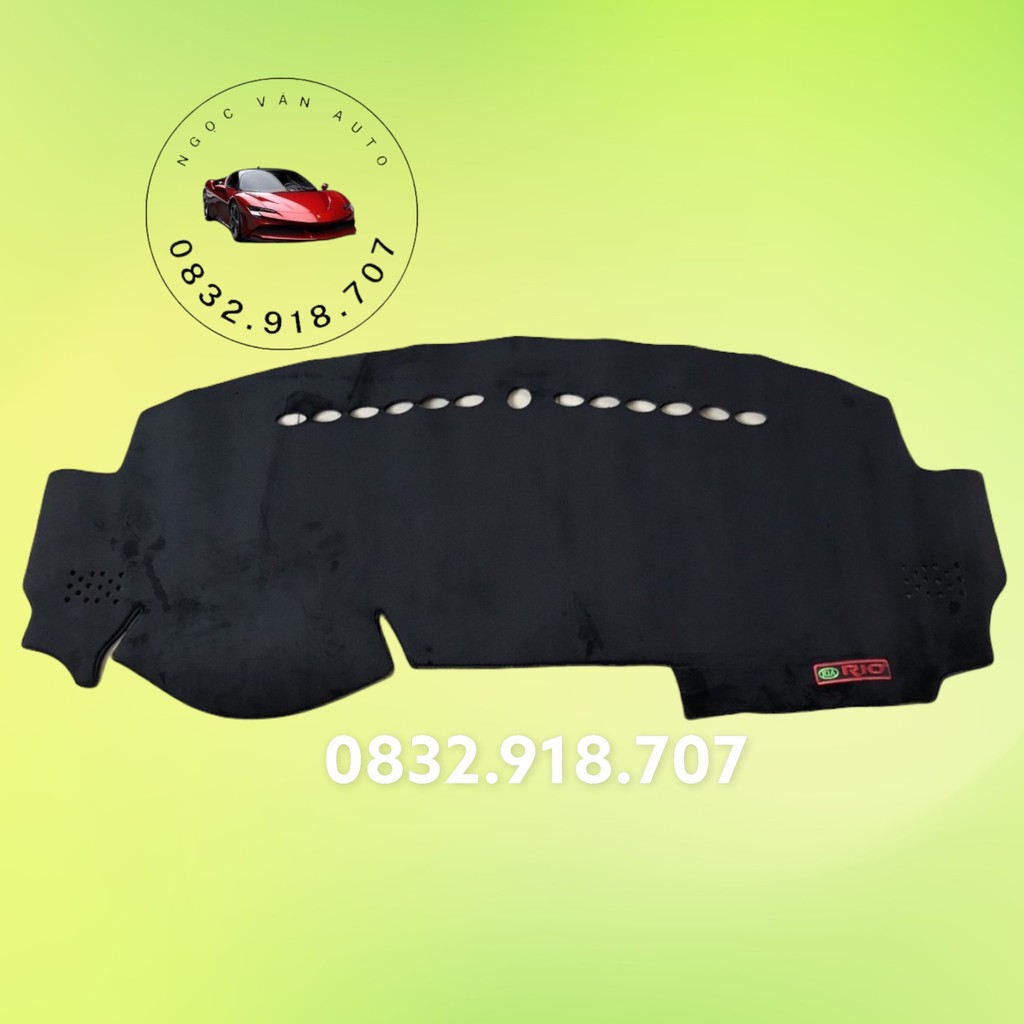 Thảm Taplo nhung Kia Rio 2013 - 2020 Nhung lông cừu