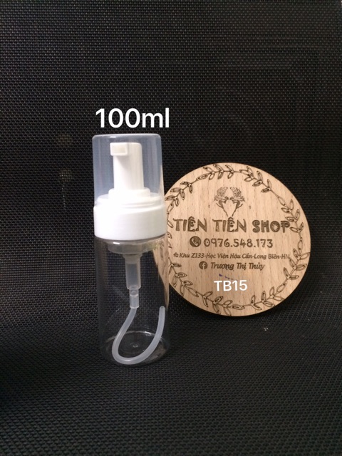 Chai nhựa ấn tạo bọt 100ml