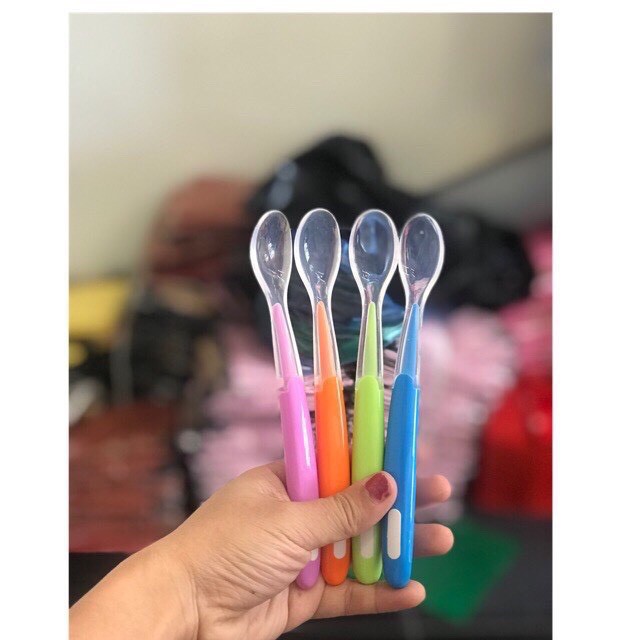 Muỗng Thìa Ăn Dặm Silicon Nhỏ Siêu Mềm Cho Bé