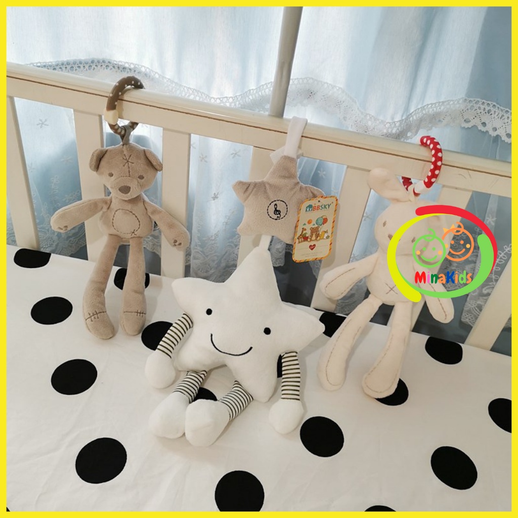 Treo Cũi Kích Thích Thị Giác Treo Nôi Thú Bông Treo Xe Đẩy Đồ Chơi Lục Lạc Cho Bé Sơ Sinh TN42