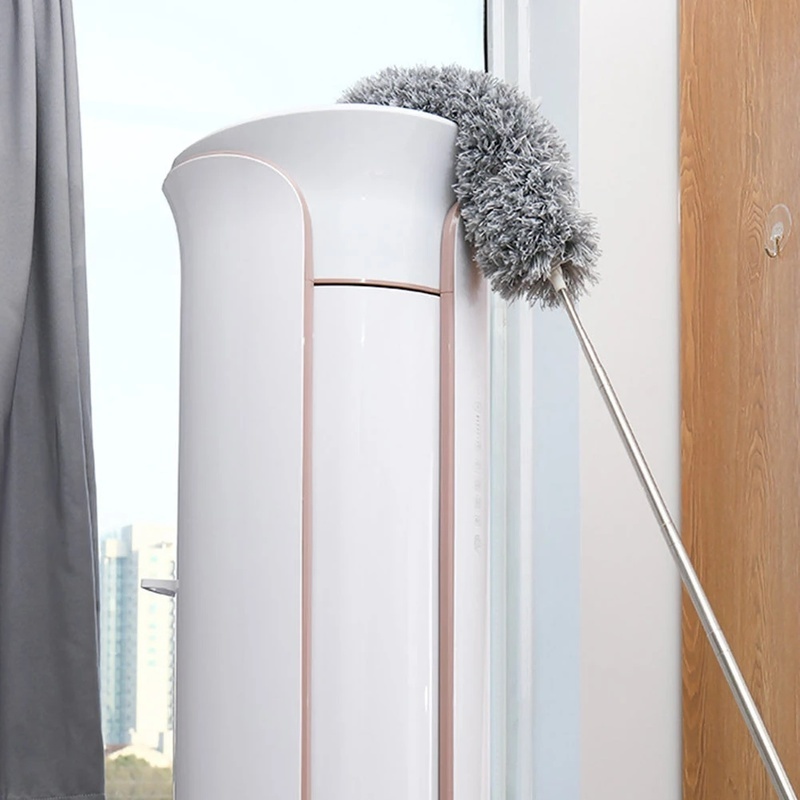 Chổi Vệ Sinh Góc Cạnh Bằng Thép Không Gỉ Có Thể Kéo Dài Tiện Dụng Cho Gia Đình