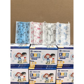 Hộp 50c - Khẩu trang y tế cho bé - Khẩu trang kháng khuẩn