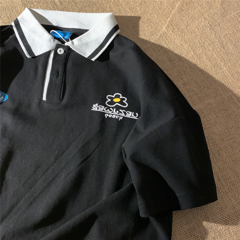 Áo thun cổ Polo bằng cotton nguyên chất 100% phong cách Hàn Quốc (size lớn) | BigBuy360 - bigbuy360.vn