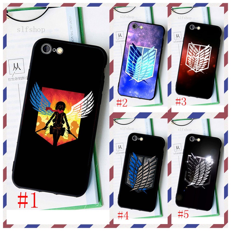 Ốp Điện Thoại Bằng Nhựa Mềm Viền Đen Hình Logo Attack On Titan 2022 Cho Sony XZ2 X Compact L3 L4 Ace Xperia 5 10 1 III II Z Ultra