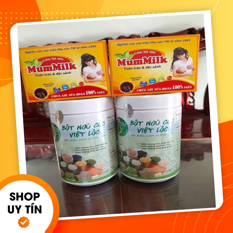Combo lợi Sữa [ 1KG Ngũ cốc + 2 Hộp Cốm ]