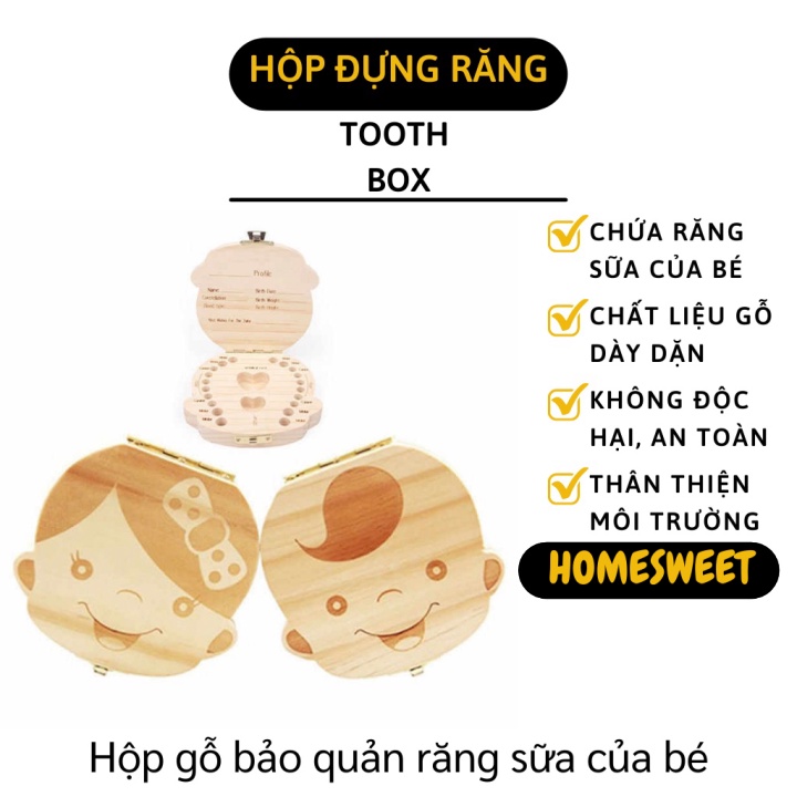 Hộp Đựng Răng Sữa - Khay Lưu Trữ, Cất, Bảo Quản Răng Cho Bé, Giữ Kỉ Niệm Đáng Nhớ 4114