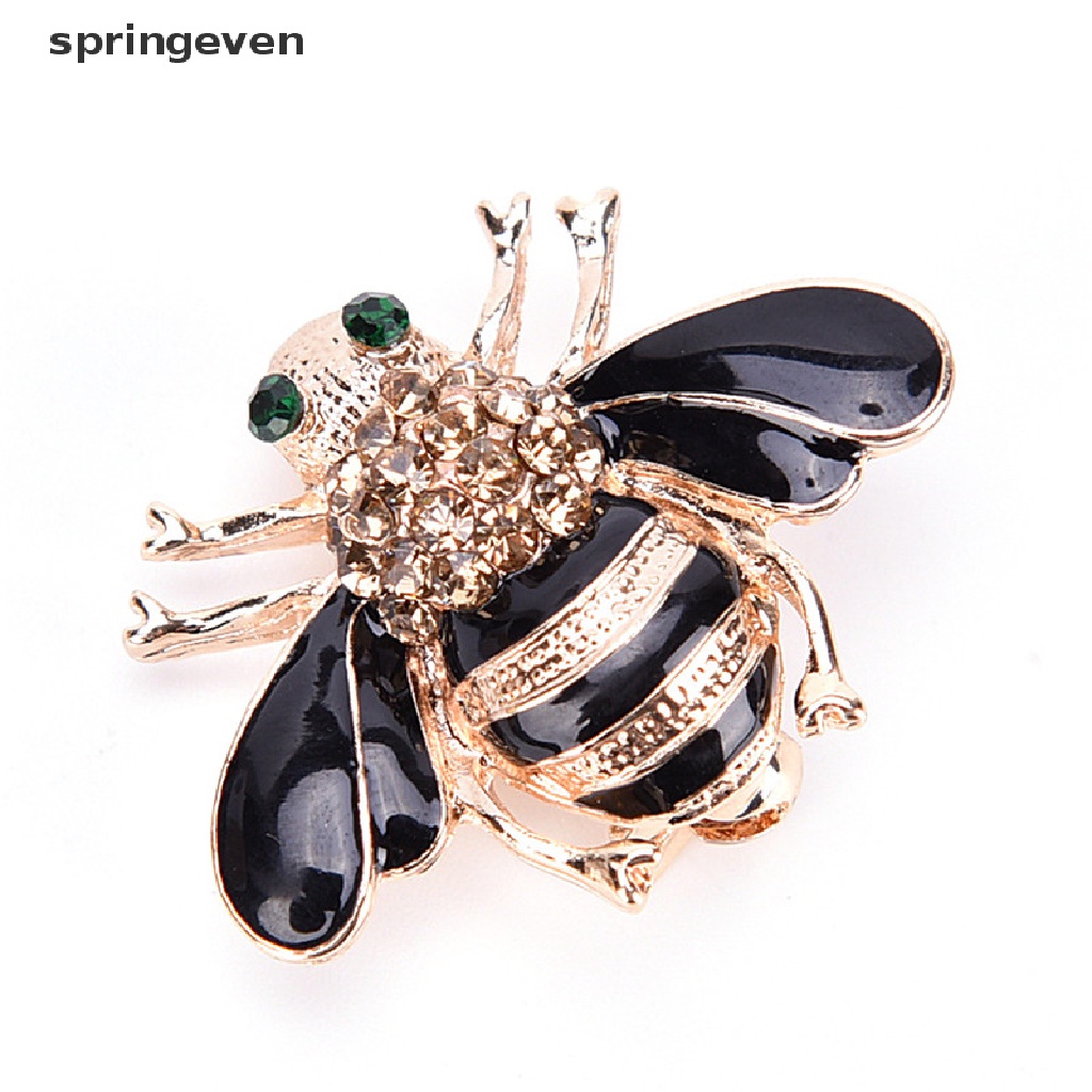 Ghim Cài Áo Hình Con Ong Mạ Vàng Đính Đá Pha Lê Thanh Lịch Thời Trang