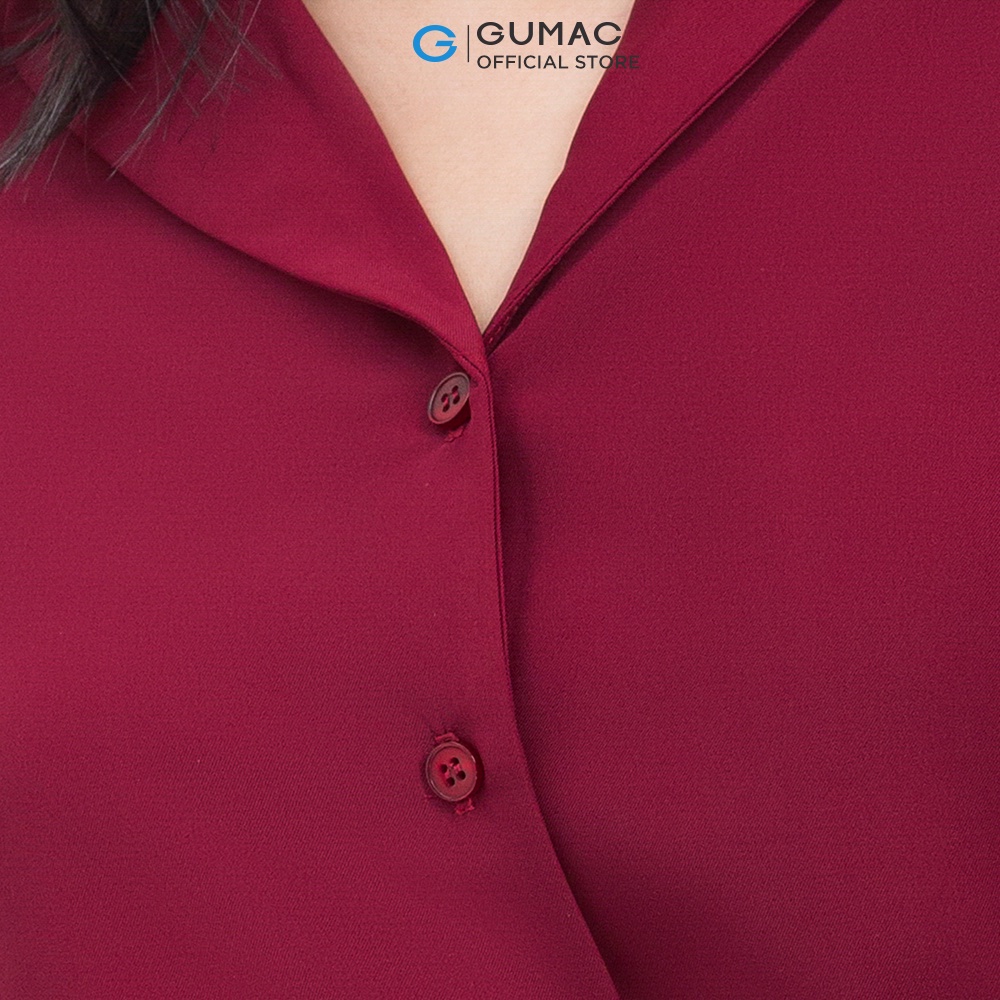 [Mã WABRGUM giảm 10% tối đa 30K đơn 99K] Áo sơ mi nữ cổ sam thời trang GUMAC AC04036 - mẫu mới