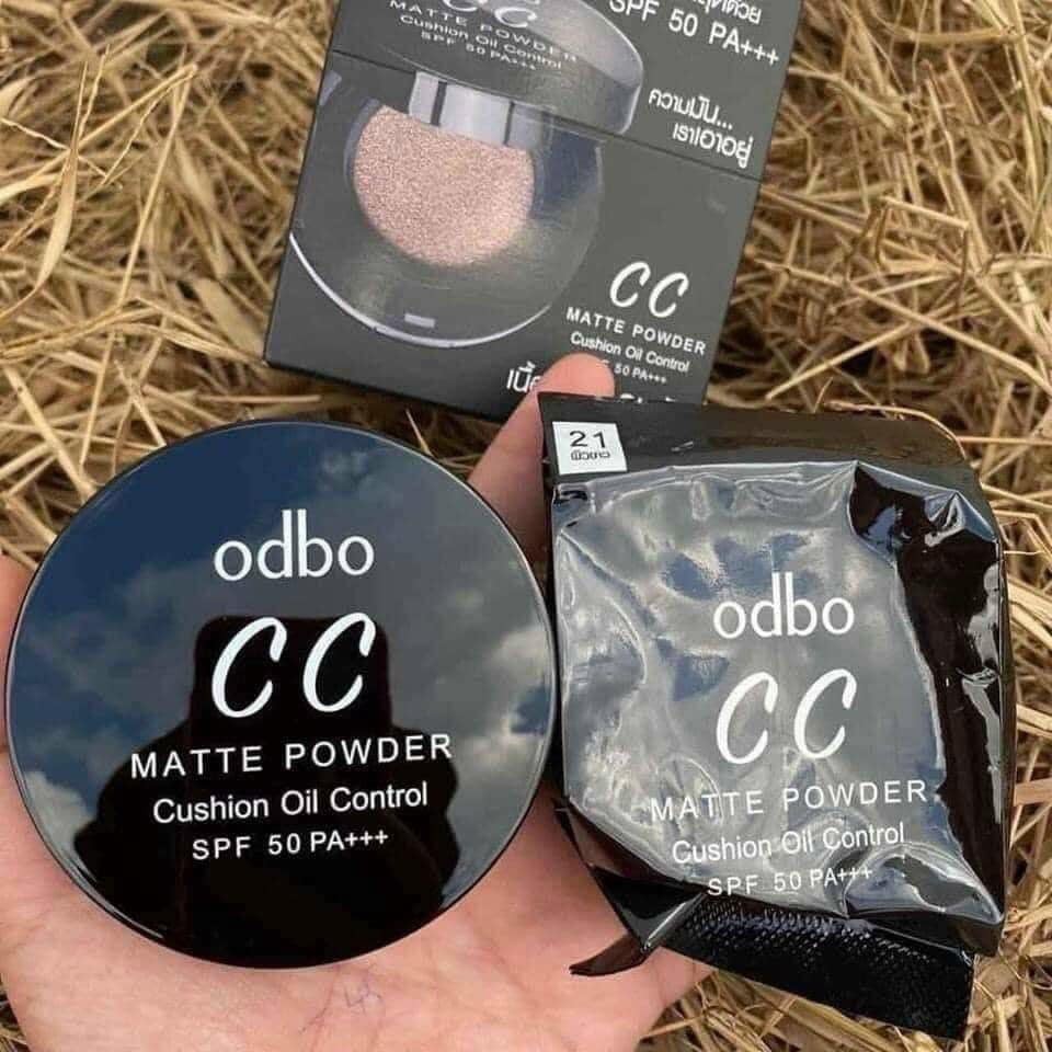 PHẤN NƯỚC CC ODBO CUSHION MATTE POWDER OIL CONTROL (KÈM LÕI REFILL)