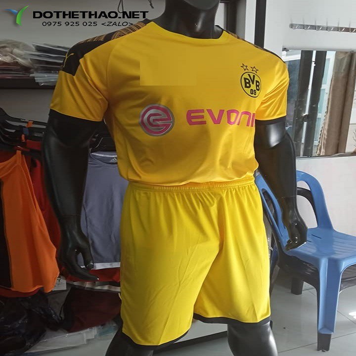 Bộ Bóng Đá Big Size Nam Clb Dortmund Màu Vàng Sân Nhà
