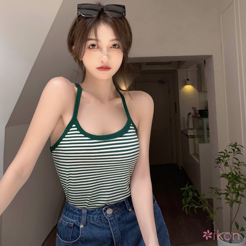 Áo Tank Top Dây Chéo Hở Lưng Phong Cách Hàn Quốc Quyến Rũ Dành Cho Nữ