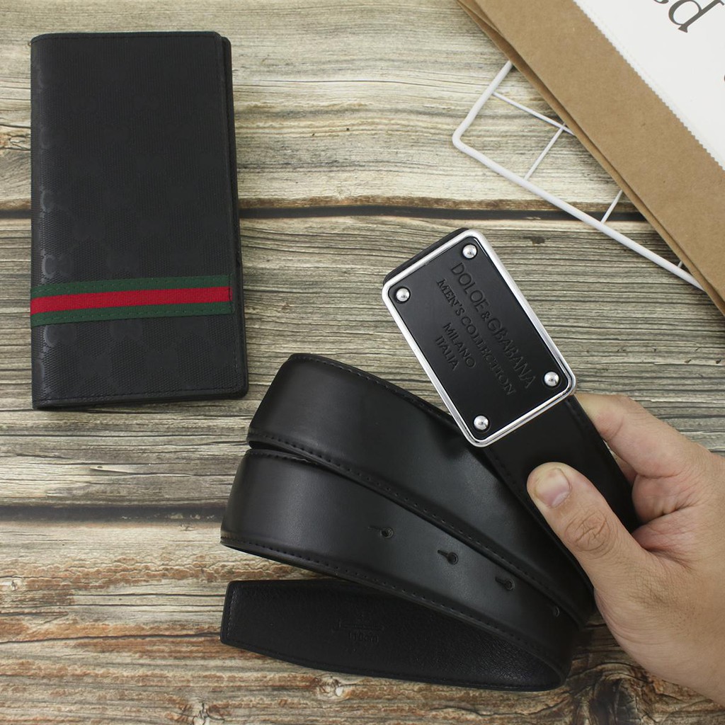 Thắt Lưng Da Dolce&Gabbana, Dây Lưng Da Bò, Đốt Không Cháy