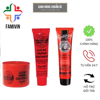 Kem đa năng đu đủ / phù hợp với mọi lứa tuổi mọi loại da, Lucas Papaw Ointment/ Grandpawpaw, Úc