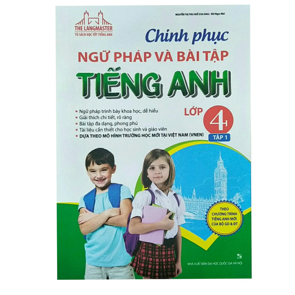 Sách - Chinh phục ngữ pháp và bài tập tiếng anh lớp 4 tập 1