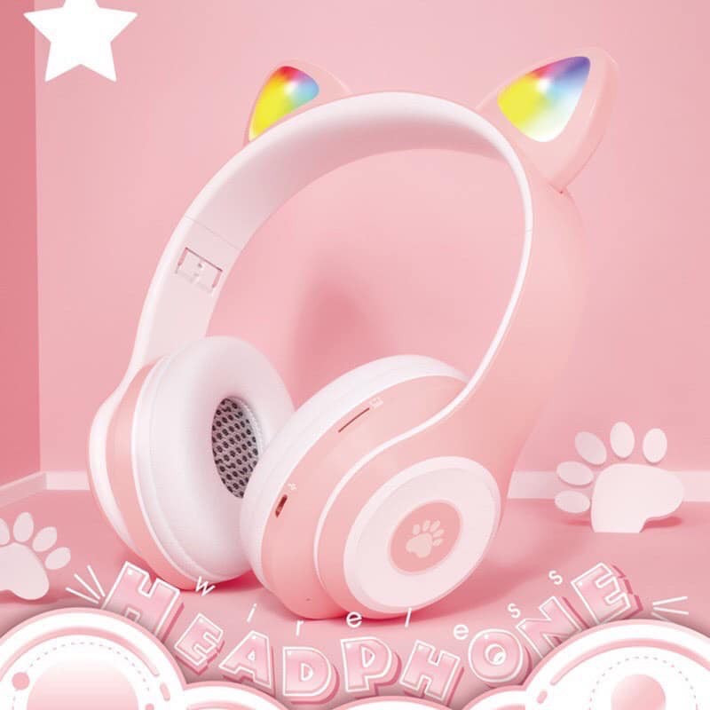 TAI NGHE BLUETOOTH TAI MÈO XINH XẮN | BigBuy360 - bigbuy360.vn