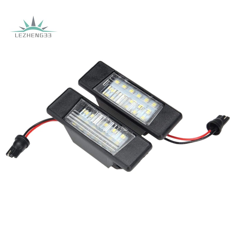 Bộ 2 đèn soi biển số 18 bóng LED bằng nhựa cho Nissan Qashqai X-Trail Juke Primera B