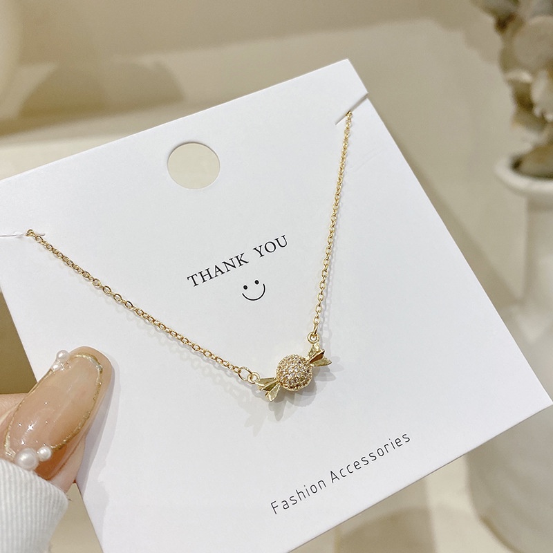 Vòng cổ Bằng Thép Titan Màu Kẹo Thời Trang Sang Trọng Cho Nữ