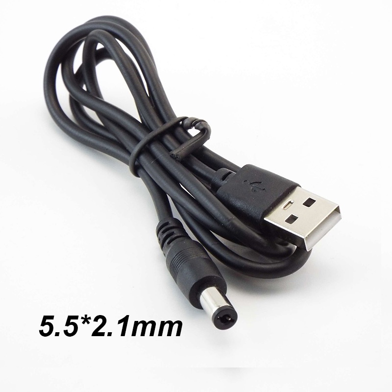 Dây Cáp Nối Dài 0.8m 5.5 * 2.1mm 5.5 * 2.5mm USB 2.0 Type A Male Sang DC Plug