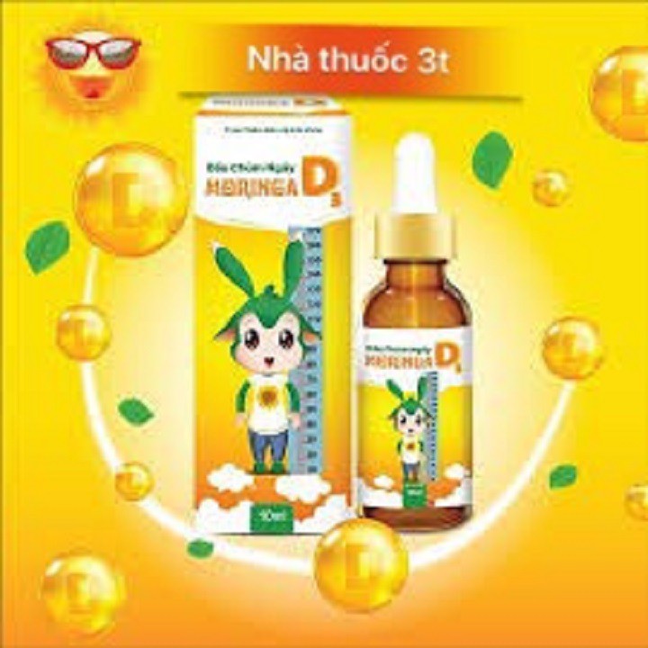 Dầu chùm ngây moringa D3- giúp trẻ cao lớn, chống còi xương và suy dinh dưỡng. | Thế Giới Skin Care