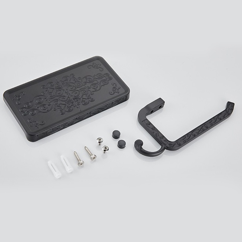 Giá Đỡ Cuộn Giấy Vệ Sinh Gắn Tường Kèm Kệ Đựng Điện Thoại Tiện Lợi Dành Cho Nhà Bếp / Phòng Tắm