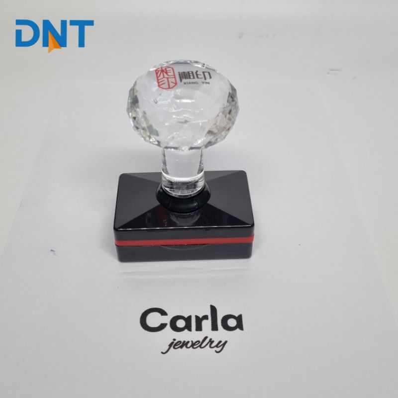 Con dấu EH2040 Dấu logo in giấy thường, hộp carton  Kích thước mặt dấu 2x4cm