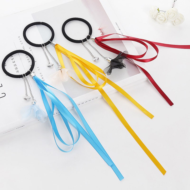 7 mẫu - Buộc tóc hoa rơi cổ trang Hàn quốc cột tóc tiểu thư công chúa đáng yêu cực xinh