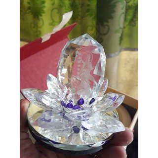 Hoa sen pha lê phật bà quan âm 3d - tỏa hương thơm