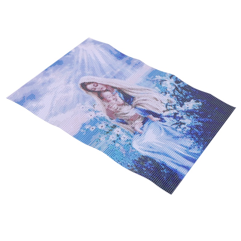 Bộ Tranh Đính Đá Tự Làm Hình Đức Mẹ Mary Jesus