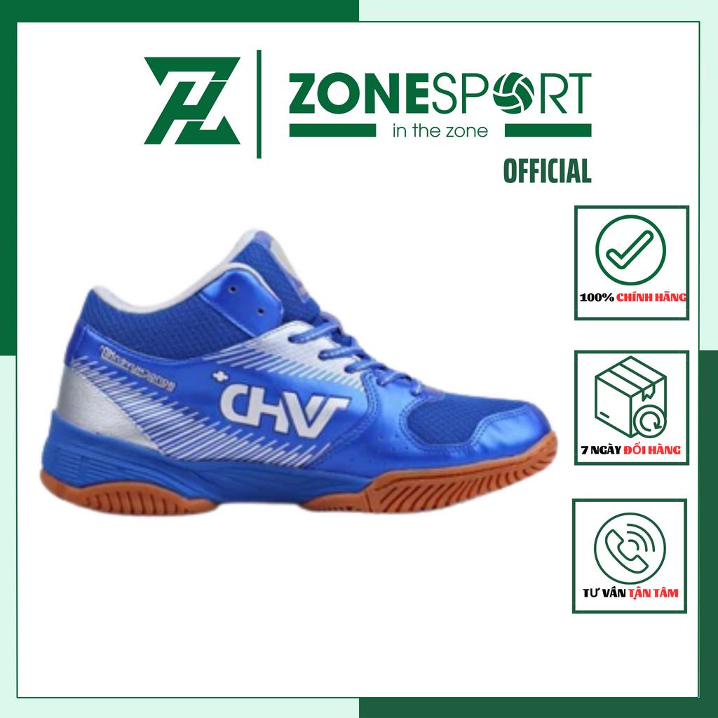 Giày VHD Xanh Than - Giày Chuyên Bóng Chuyền cổ cao ôm chân thiết kế đế cao su bền kết hợp lót giày giảm chấn đàn hồi