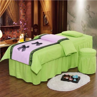 Bộ ga giường spa 4 món nơ