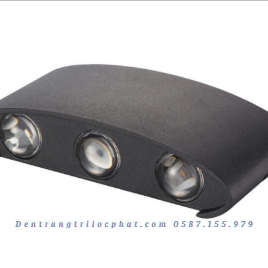 Đèn tường, đèn led gắn tường tia hắt 2 đầu trang trí phòng khách, phòng ngủ, ban công, cầu thang chống nước