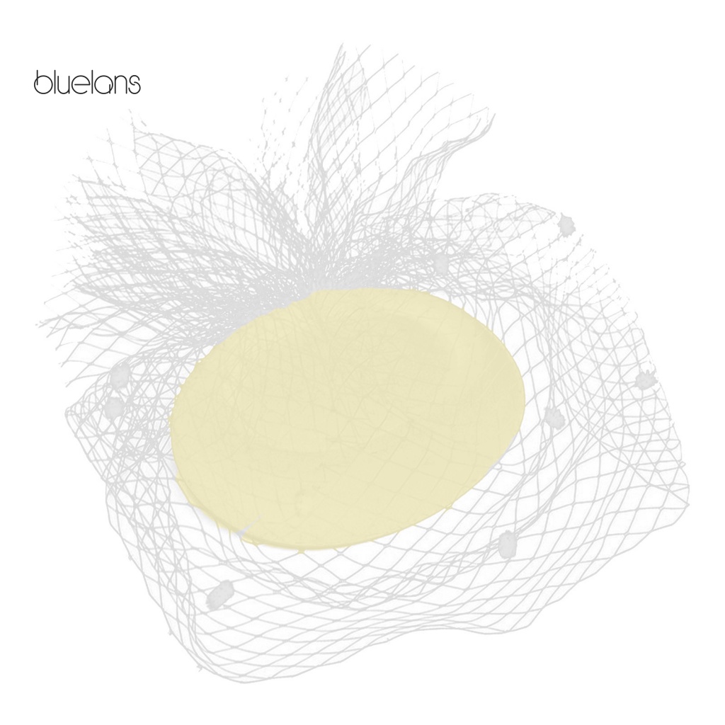 Mũ Lưới Đính Hoa Vải Tuyn Phong Cách Retro Cho Cô Dâu