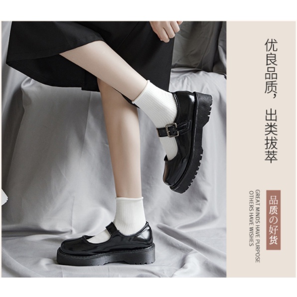 Tất cổ cao, vớ cổ cao nữ trắng vải cotton co giãn thời trang Hàn Quốc- Girl Friday T075