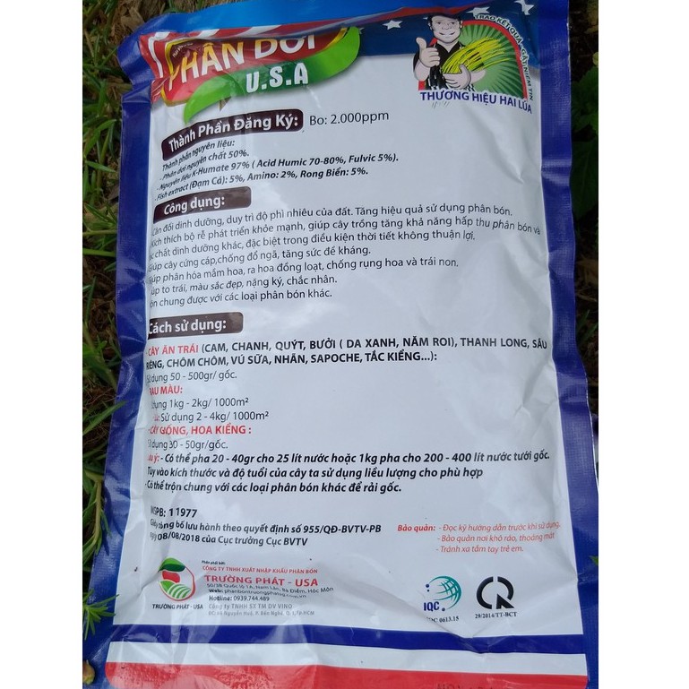 Phân Hữu Cơ - Phân Dơi U.S.A (Đạm cá, Amino, Acid Humic, Rong biển) 1kg