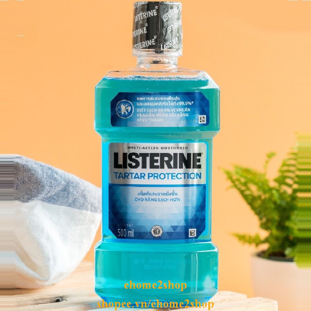 Nước Súc Miệng 250Ml Listerine Tartar Protection Ngăn Ngừa Vôi Răng Làm Thơm Miệng, shopee.vn/ehome2shop.