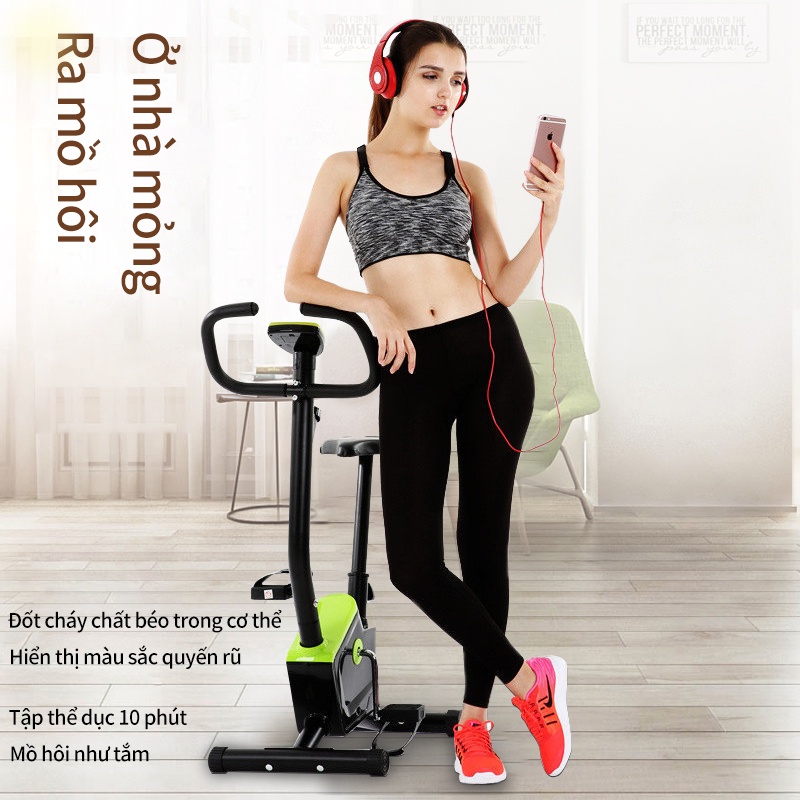 Xe đạp tập thể dục thể thao gym tại nhà    tốc độ + calo + uãng đường+thời gian Dụng cụ thể thao tại nhà sự thích hợp