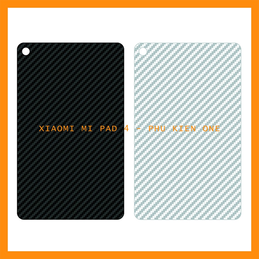 Decal dán lưng Xiaomi Mi Pad 4/ Mi Pad 4 plus vân carbon 3D