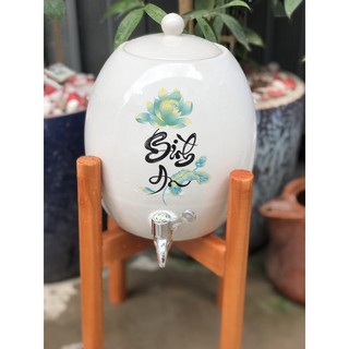 Bình sứ đựng nước bát tràng bình đựng nước gốm sứ 3 5 lít