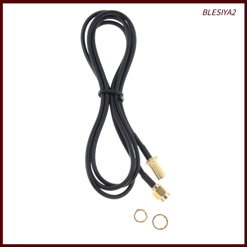 [BLESIYA2] Antenna Adapter RP-SMA Extension Cable Cord for WiFi Wireless Router 3.3ft