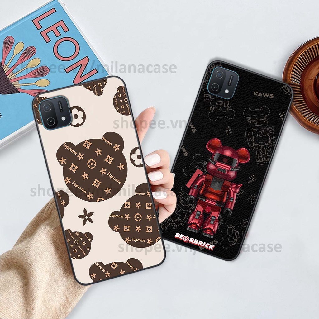 Ốp Oppo A16k gấu be@rBrick gấu Teddy Kaws siêu đẹp, phong cách, cá tính
