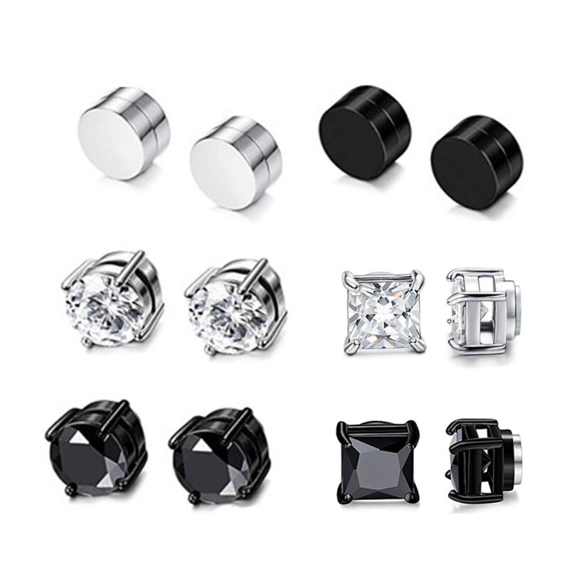 Set 2 Khuyên Tai Nam Châm Cá Tính Cho Cặp Đôi