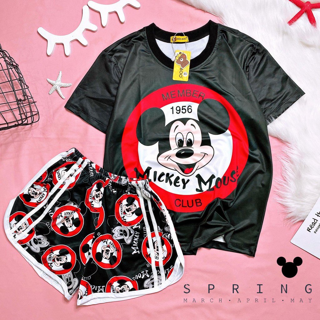 Bộ Ngủ Pijama Thun Lạnh 3D Cao Cấp Tay Ngắn Quần Đùi Họa Tiết Hoạt Hình Dễ Thương P3