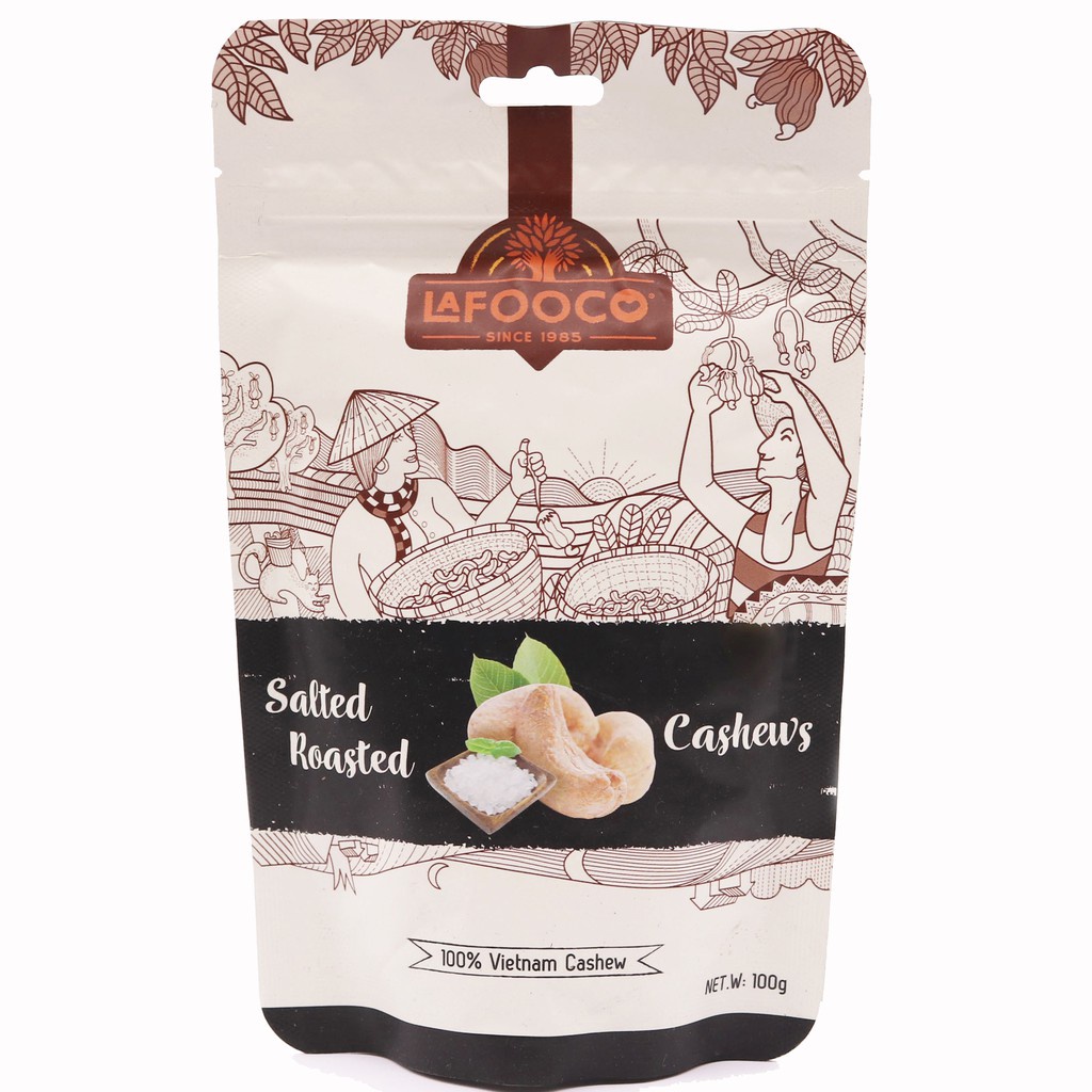 Hạt Điều Rang Muối Lafooco túi 100gr
