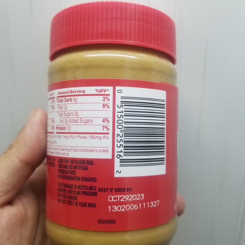 Bơ đậu phộng mịn Jif 454 g - Nhập Khẩu Mỹ