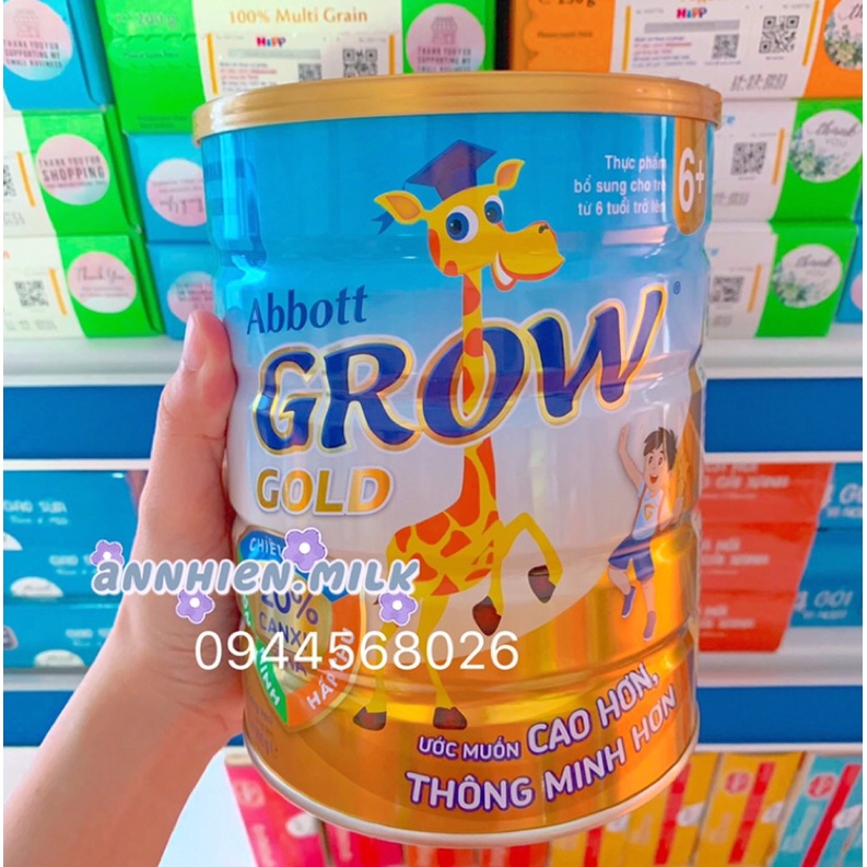Sữa Abbott Grow 6+ (hương vani) - lon 900g