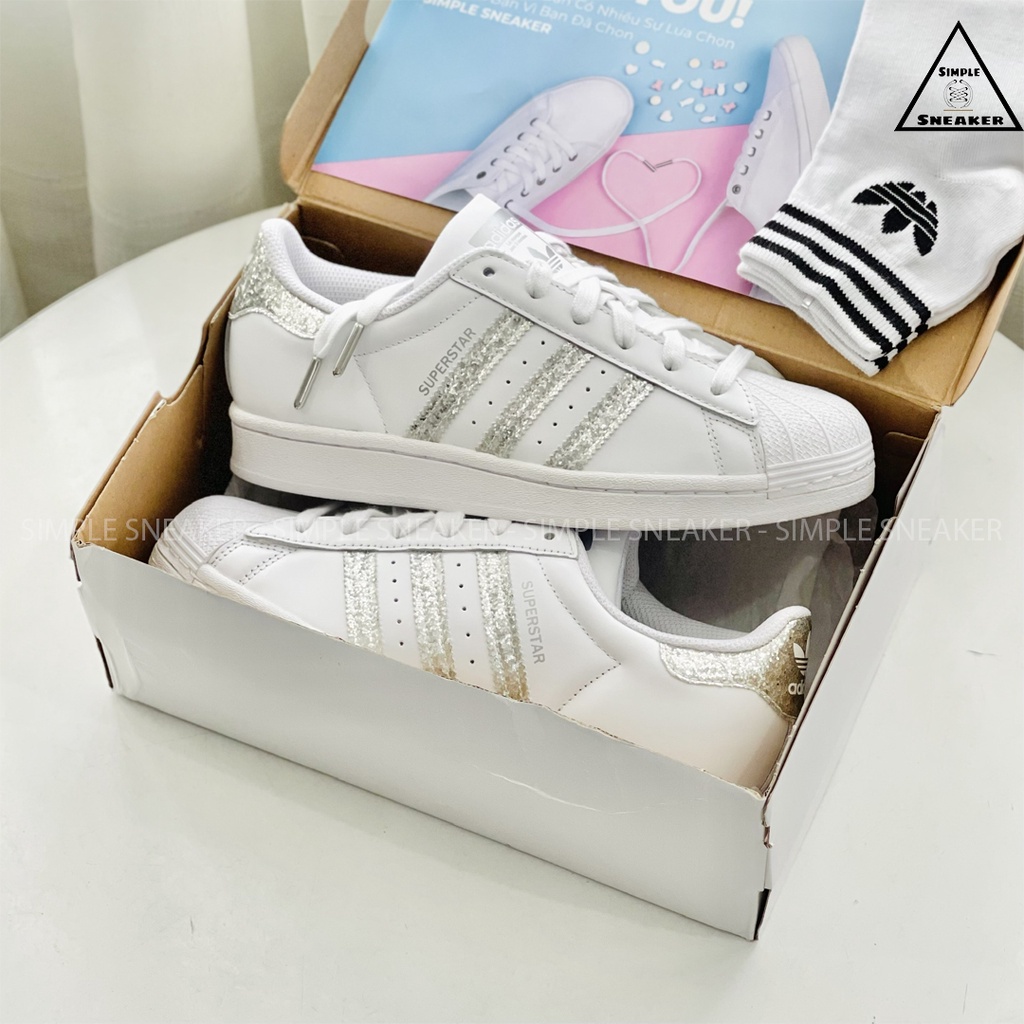 Giày Adidas Super Star FREESHIP Adidas Superstar Diamond 2021 Chính Hãng - Giày Sneaker Thể Thao Nữ - Simple Sneaker