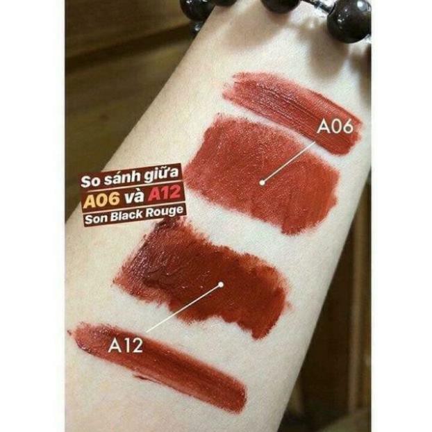 Son nắp tím handmade BLACK  A12 nâu đỏ | BigBuy360 - bigbuy360.vn