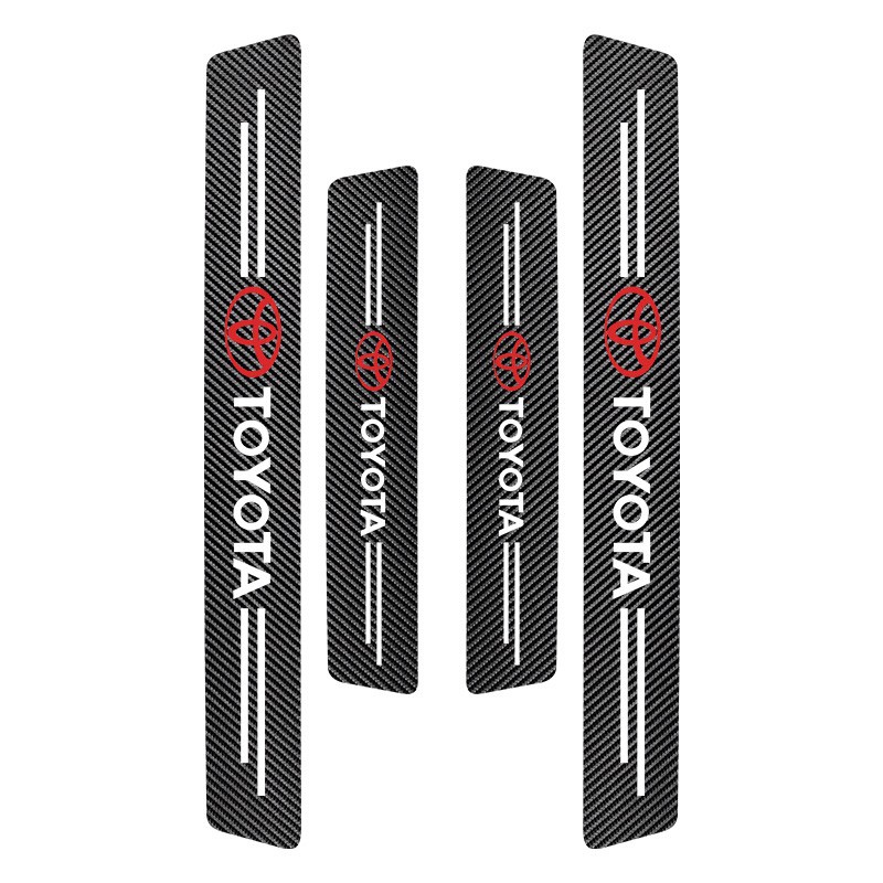 Set 4 miếng dán chống trầy cho cửa xe hơi Toyota Vios Camry Corolla Ralink CHR Asian Dragon Xuan Kai