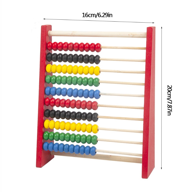 Bàn Tính Gỗ Đồ Chơi Cho Bé 3-6 Tuổi