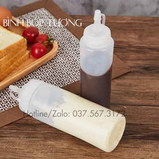 Bình bơm siro 400ml - 600ml - 1000ml Bình bóp tương ớt, tương cà, bóp g Pb511